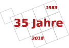 Schriftzug 35 Jahre Internet-rot-transparent Schriftzug 35 Jahre Internet-rot-transparent